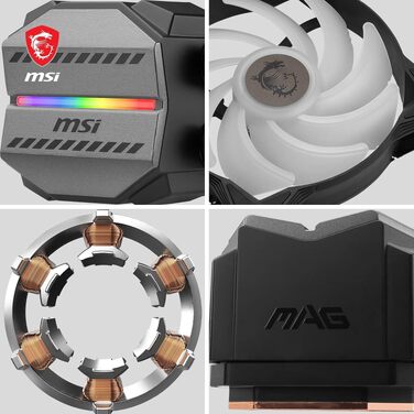 MSI MAG CoreLiquid R V2 - 240мм водяне охолодження CPU з RGB, сумісне з AMD та Intel