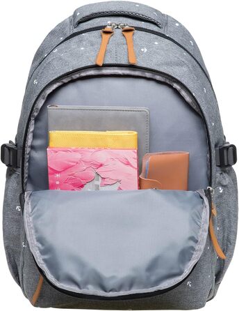 Жіночий рюкзак Kaukoo для студентів, ноутбука, подорожей (сірий, Jnl-ks24-09)