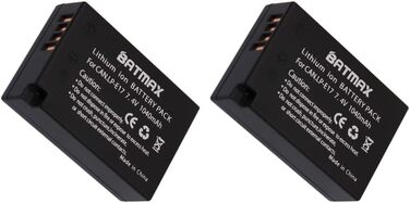 Акумулятор DuraPro 2X 1040mAh LP-E17 для Canon EOS M3, M5, M6, Rebel SL2, T6i, T6s, T7i, 200D, 250D, 750D, 760D, 800D, 8000D, RP та USB-зарядний пристрій Type-C з LED-індикатором
