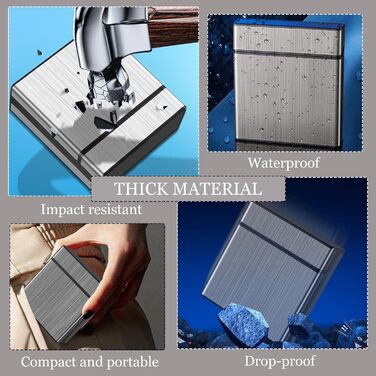 Металеве тютюнотримач Groß: Алюмінієвий кейс для сигарет на 40 штук, стильний дизайн, нержавіюча сталь