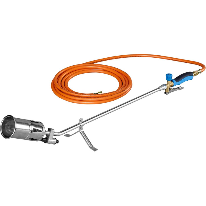 CFH Flame Gun PZ 6000 incl. Piezo Ignition and Gas Hose - Weed Burner Gas Application with 3/8