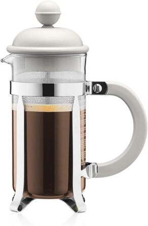 Bodum 1913-913 CAFFETTIERA Coffee Maker (French Press System, Permanent Stainless Steel Filter, 0.35 liters) cream-colored, Creme 3 Cup Cream