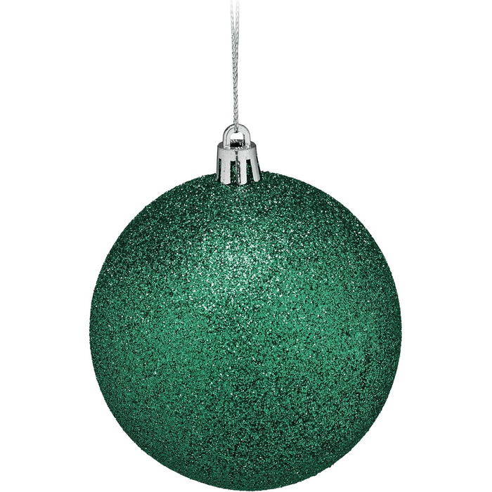 Набір прикрас для ялинки Relaxdays 110 шт., пластик, темно-зелений. Ялинкові кулі та гірлянди для декору.