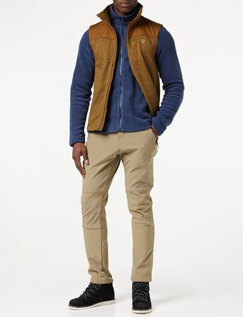 Фльєрсвен (Fjällräven) чоловіча флісова кофта Buck Fleece Vet M, великий розмір XL, колір Chestnut