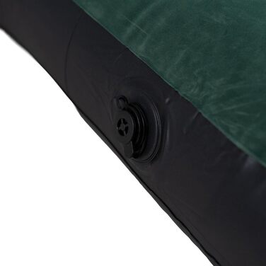 Надувний матрац Avenli для кемпінгу, 1-2 особи, 191x137x22 см, зелений - м'яка поверхня, для дому та подорожей