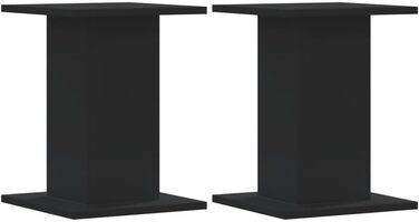 Підставка для колонок vidaXL, 2 шт., 30x30x40 см, чорний ДСП, для Hi-Fi, домашнього кінотеатру, покращення звуку