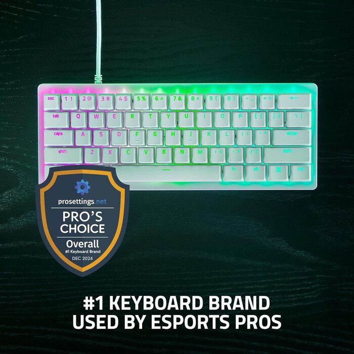 Клавіатура Razer Huntsman V3 Pro Mini - 60% з Red Switch (QWERTZ DE, USB-C, PBT)