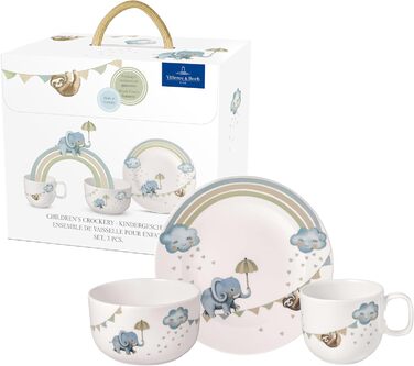 Набір дитячого посуду Villeroy & Boch Boho Kids: 4 шт. (вилка, ложка, ніж, ложкар), нержавіюча сталь, для дітей, безпечний, миється в посудомийній машині