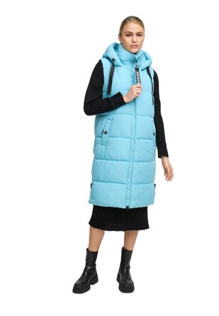 Жіноча степкова жилетка Navahoo з капюшоном, тепла, для активного відпочинку (L, небесно-блакитний)