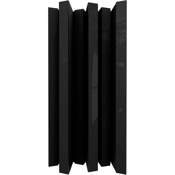 Набір акустичних диффузорів Arto-HALF (2 шт), 50x50 см, чорний глянцевий пластик — панелі для звукопоглинання та шумоізоляції стін