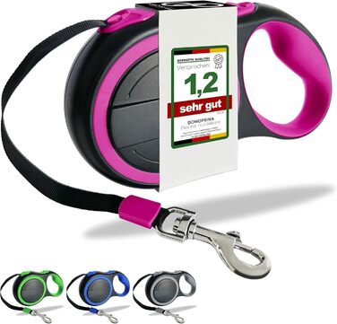 Нашийник для собак DOMOPRIMA: міцний, безпечний, 3 розміри (S, M), 4 кольори (сірий, блакитний, зелений, рожевий)