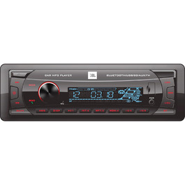 Автомобільна магнітола JBL Celebrity 100 Bluetooth, 1 DIN, 4x50Вт, без CD, FM-радіо, USB, SD, AUX, знімна панель, гучний зв'язок, Harman Kardon