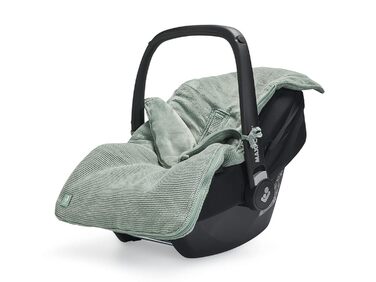 Дитячий конверт Jollein Basic Knit Forest Green для автокрісла та коляски, трикотажний, флісовий, універсальний, зелений