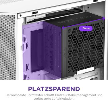 Блок живлення NZXT C850 Gold ATX 3.1, 850 Вт, повністю модульний, 80 Plus Gold, чорний