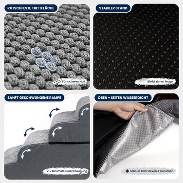 Сходинки для собак Mora Pets: зручні та безпечні для маленьких собак, 3 сходинки, 40 см, знімний, водостійкий чохол