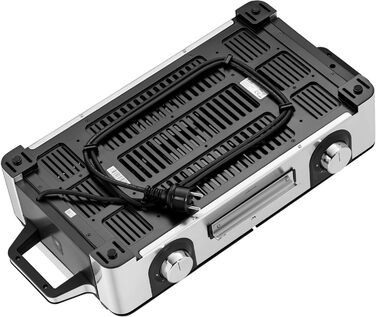 Електрогриль WMF Lono Master Grill: 50x28 см, 2 зони нагріву, нержавіюча сталь, для барбекю