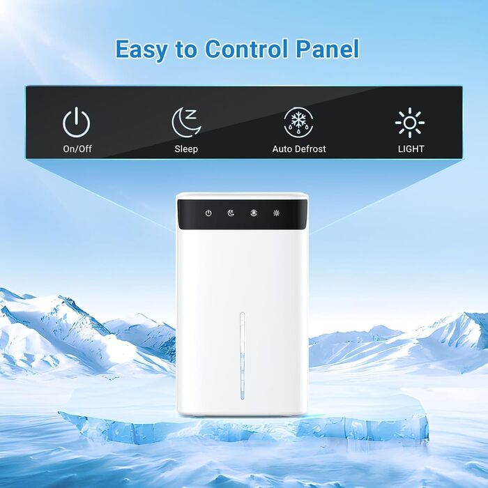 Зволожувач повітря 2600 мл з нічним підсвічуванням, тихий, для спальні, ванної кімнати, шафи та гардеробу