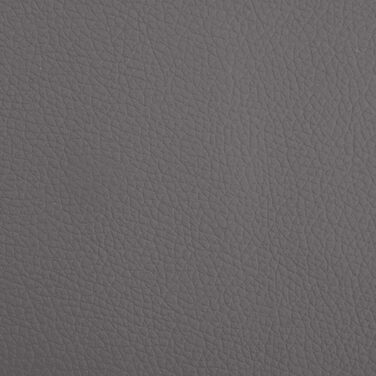 Крісло-ліжко для собак, м'яке ліжко для тварин, лежанка для маленьких собак та котів, сіре штучне шкіряне, 70 x 45 x 30 см