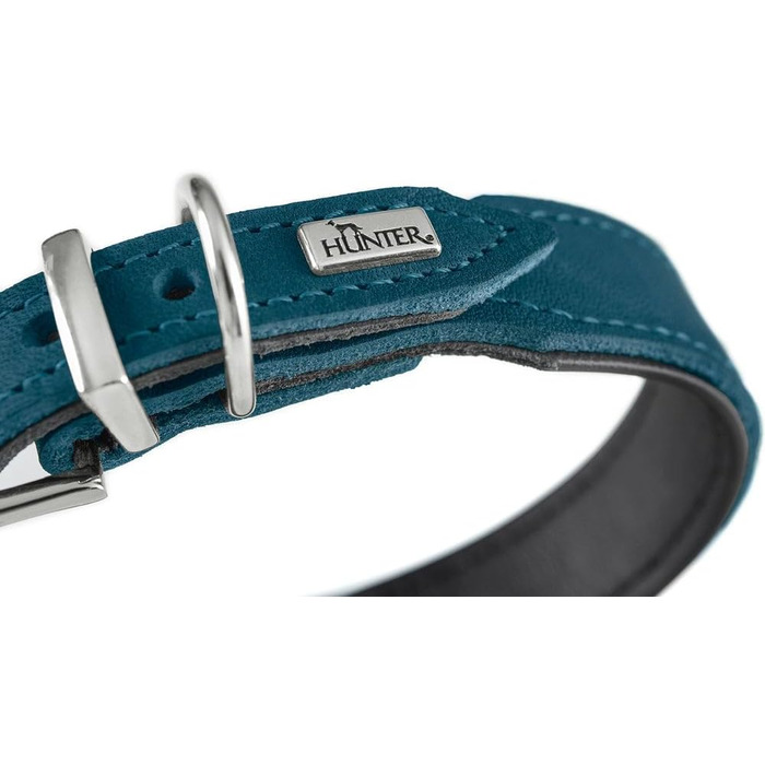 Нашийник для собак HUNTER Malta, Маджента, з м'якої повном'якої шкіри, ручної роботи, Made in Germany, розмір 37