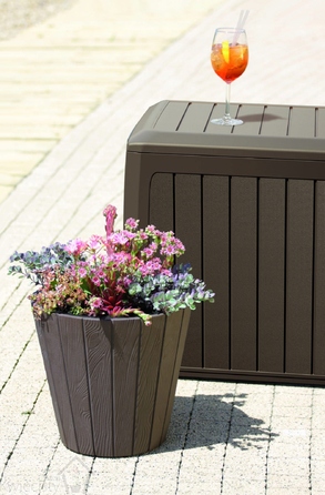 Садова скриня WOODEBOX 280л, антрацит - Prosperplast MBWL280-S433
