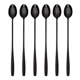 Набір ложок для лате макіато GRÄWE Königstein (Чорний), нержавіюча сталь, 6 шт.