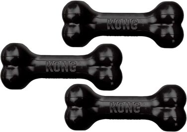 KONG Extreme Goodie Bone – іграшка для собак, середня, чорна, 3 шт.