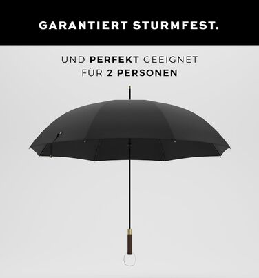 Sapor Design Stormproof Golf Umbrella - Large, Stable, Windproof for 2 People | 123cm Diameter | Red, Modern