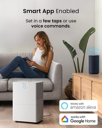 Про Breeze OmniDry - електросушарка повітря з Wi-Fi, 12л/24г, режим прання, датчик вологості, таймер, проти цвілі, для приміщень до 25м²