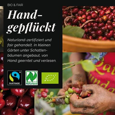 Органічна кава в зернах Mount Hagen Bio FT Naturland Arabica Crema, 1 кг