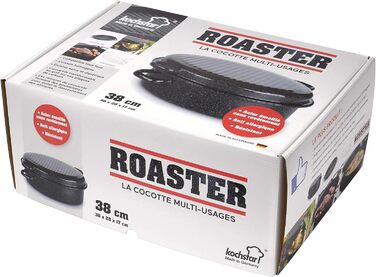 Каструля-казан Kochstar K32711042 емальована, 42 см, чорна