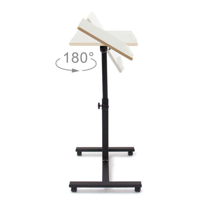 Relaxdays Adjustable Height Laptop Desk Wood