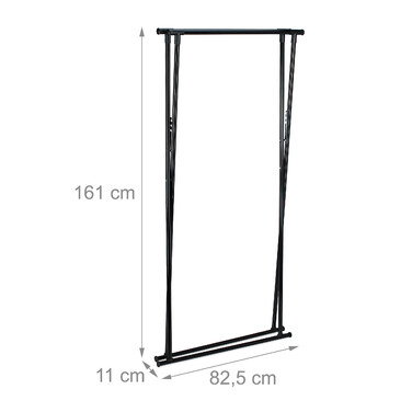 Relaxdays Extendable Clothes Rail, Metal