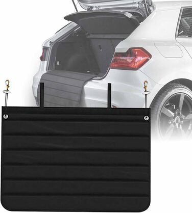 Захист для багажника автомобіля від бруду та подряпин для собак, 80x64 см, чорний. Вологостійкий, стійкий до розривів. Килимок для транспортування собак та багажу.