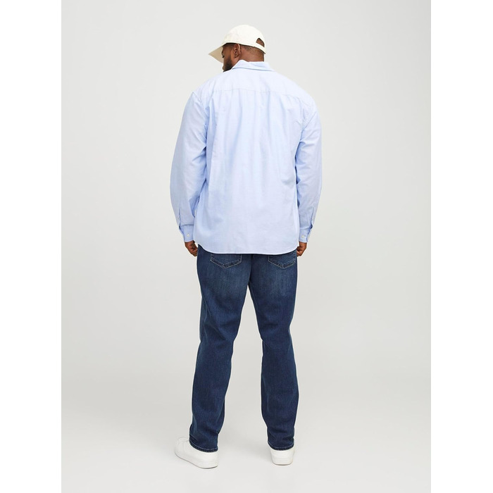 Джинси чоловічі JACK & JONES Jjiglenn Original AM 812 Noos PLS 44W/32L сині, денім