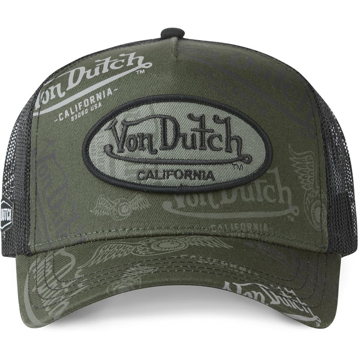Кепка Von Dutch унісекс, тракер з бейсболкою (Snapback), зелена