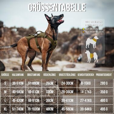 Нашийник для собак OneTigris T-Bone тактичний, зелений, регульований, для полювання, прогулянок, тренувань та активного відпочинку (M, XL:39-64кг)