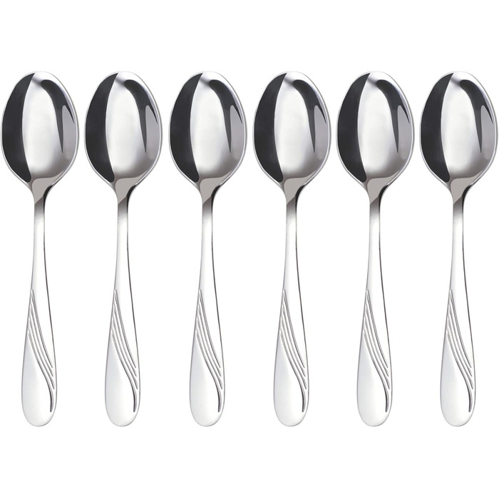 GRÄWE Cutlery Set for 6 People, 48-Piece - Flatware with Serving Pieces made of Stainless Steel, Rust-Proof, Nickel-Free - STRALSUND Series
