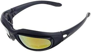 Polarized Driving Riding Lens Sunglasses with 4 Lenses for Motorcycle Bicycle Outdoor Activity Sport Hunting Military
