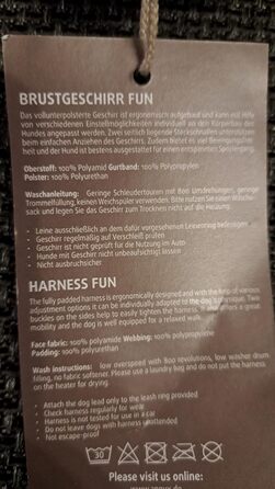 Anny-X нагрудник для собак, чорний/червоний, розмір M