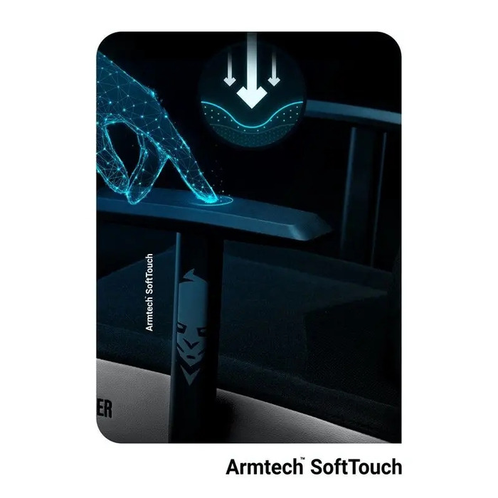 Ігрове крісло Diablo Chairs X-Gamer 2.0, тканина, чорне