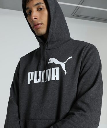 Чоловічий худі Puma ESS No. 1 Logo з капюшоном, темно-сірий меланж, розмір XXL
