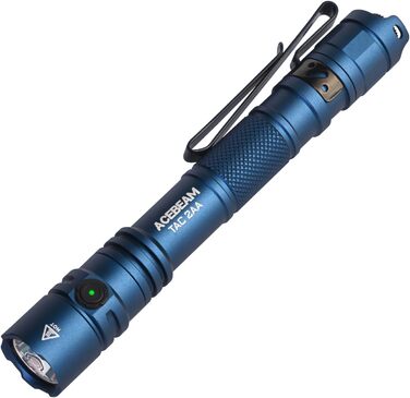 Ліхтарик ACEBEAM TAC 2AA EDC - тактичний, 1400 люмен, LED, 2 режими, зарядний пристрій, для кемпінгу