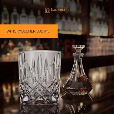 Набір склянок для віскі Nachtmann Noblesse, 2 шт, 295 мл, блакитний, з кришталевого скла, 104239