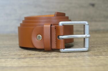 Чоловічий шкіряний ремінь Ossi 38мм, 130см/145см, колір - бежевий