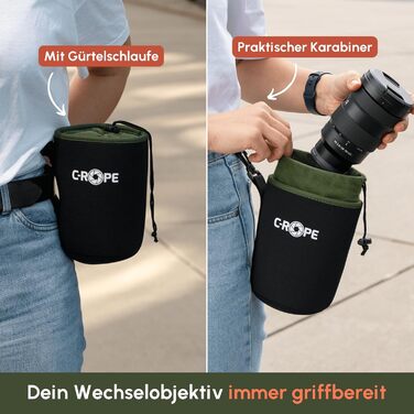 Чохол для об'єктива C-Rope Neopren з флісовою підкладкою, кобура для об'єктивів та аксесуарів, розмір XXL