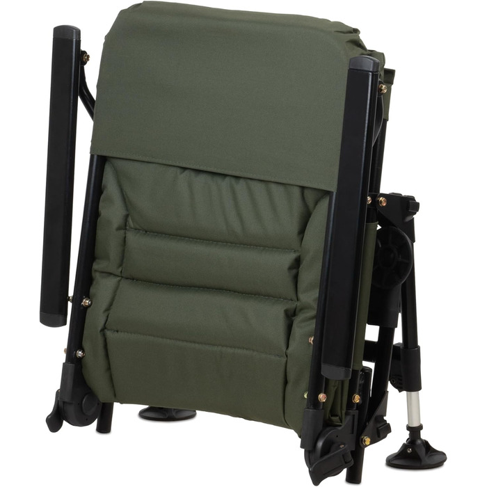 Крісло розкладне CampFeuer Angelstuhl для кемпінгу, риболовлі та відпочинку на природі (темно-зелений/чорний)