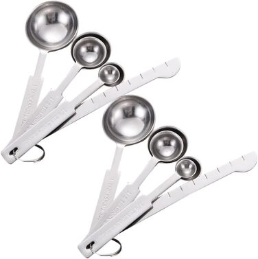 4-piece measuring spoon set for baking, tablespoons, measuring spoons, kitchen measuring cups for liquids, teaspoons, measuring spoons, tablespoons, measuring cups, set, beans.