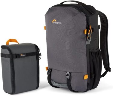 Рюкзак для камери Lowepro Trekker Lite BP 250 (Сірий), з винімним вкладишем, для бездзеркальних камер Sony Alpha 7, з системою кріплення аксесуарів