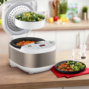 Мультиварка Tefal SimplyCook Plus RK6221E1, 12-в-1, 4 л, з кошиком