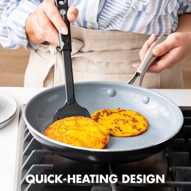 Набір посуду GreenPan Swift 17 предметів: антипригарне покриття Ceramic, нетоксичний, без PFAS, нержавіюча сталь, каструлі, сковорідки, кришки, гриль, сковорода для смаження, для тушкування